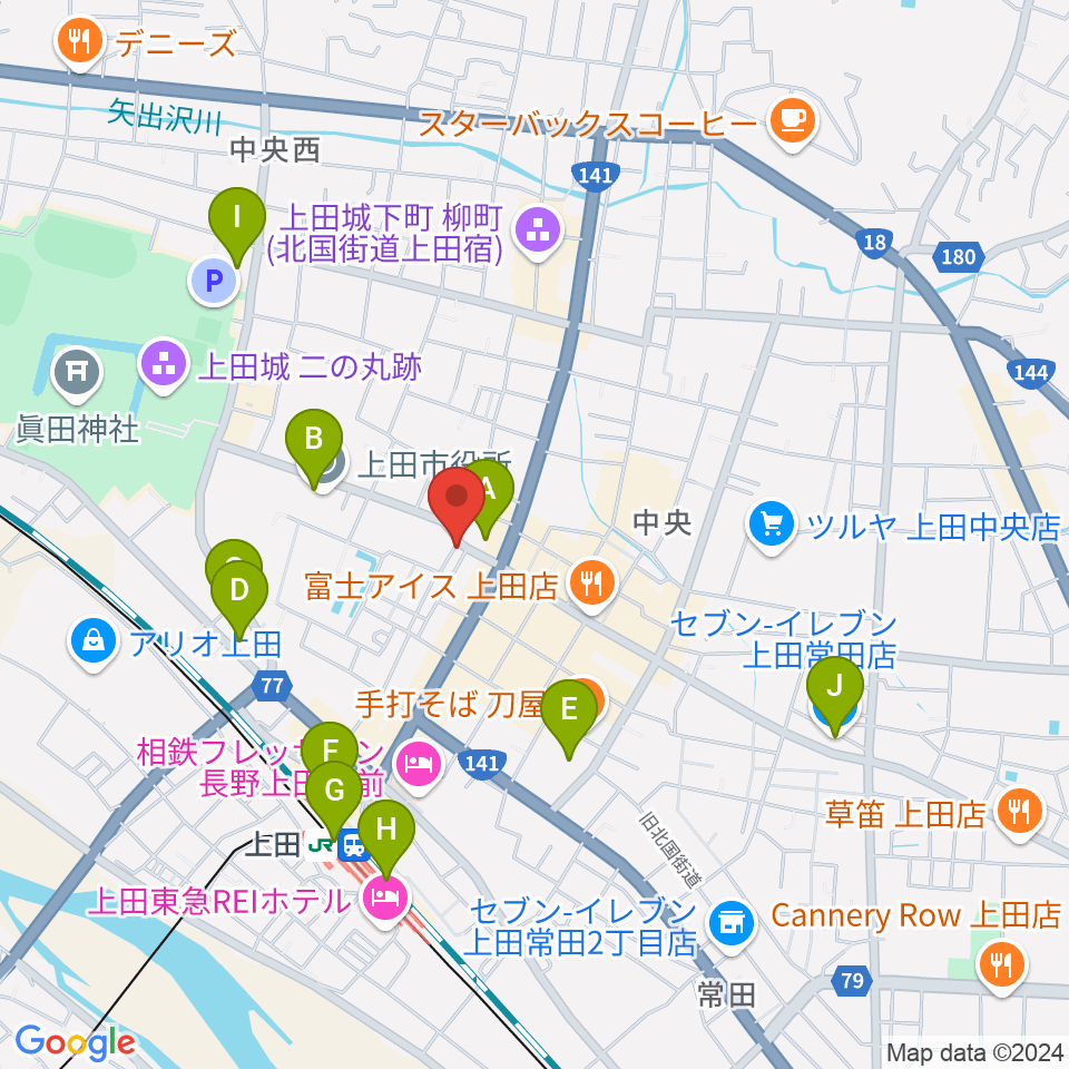 MY楽器周辺のコンビニエンスストア一覧地図