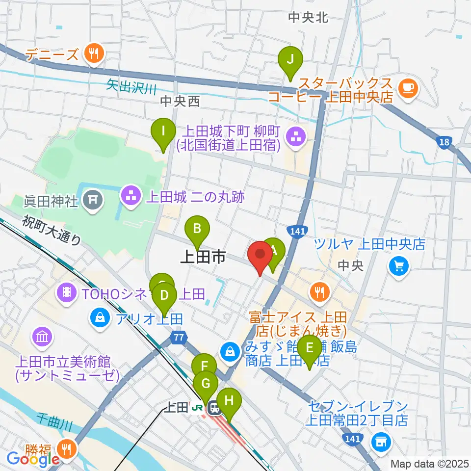 MY楽器周辺のコンビニエンスストア一覧地図