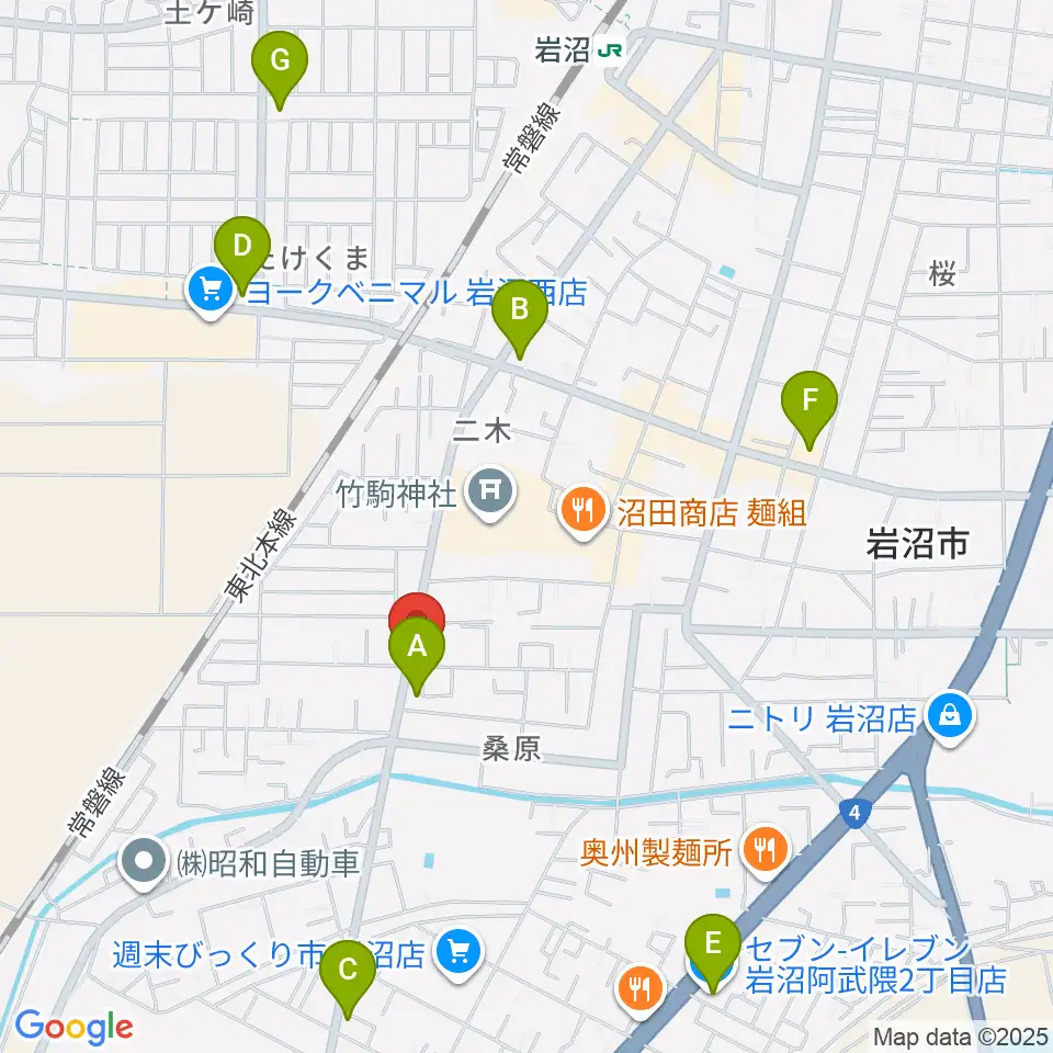 シトラスハウス周辺のコンビニエンスストア一覧地図