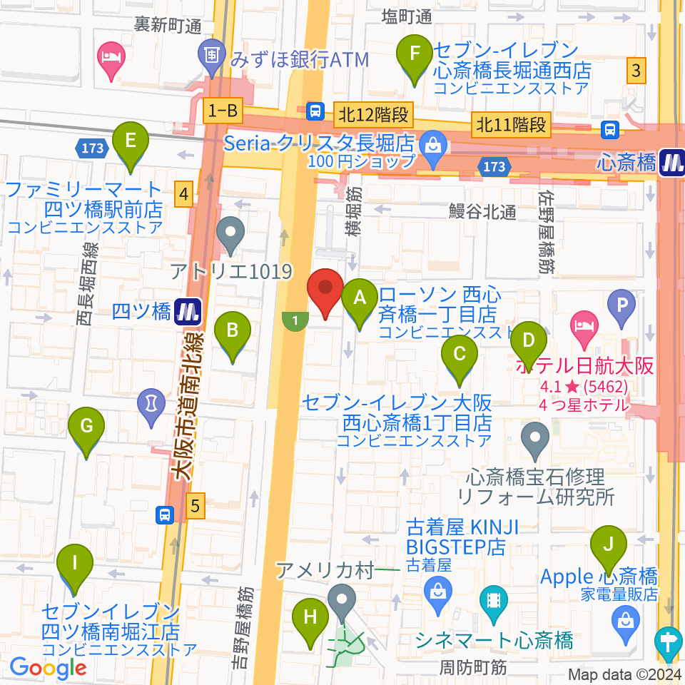 Vocal Space B周辺のコンビニエンスストア一覧地図