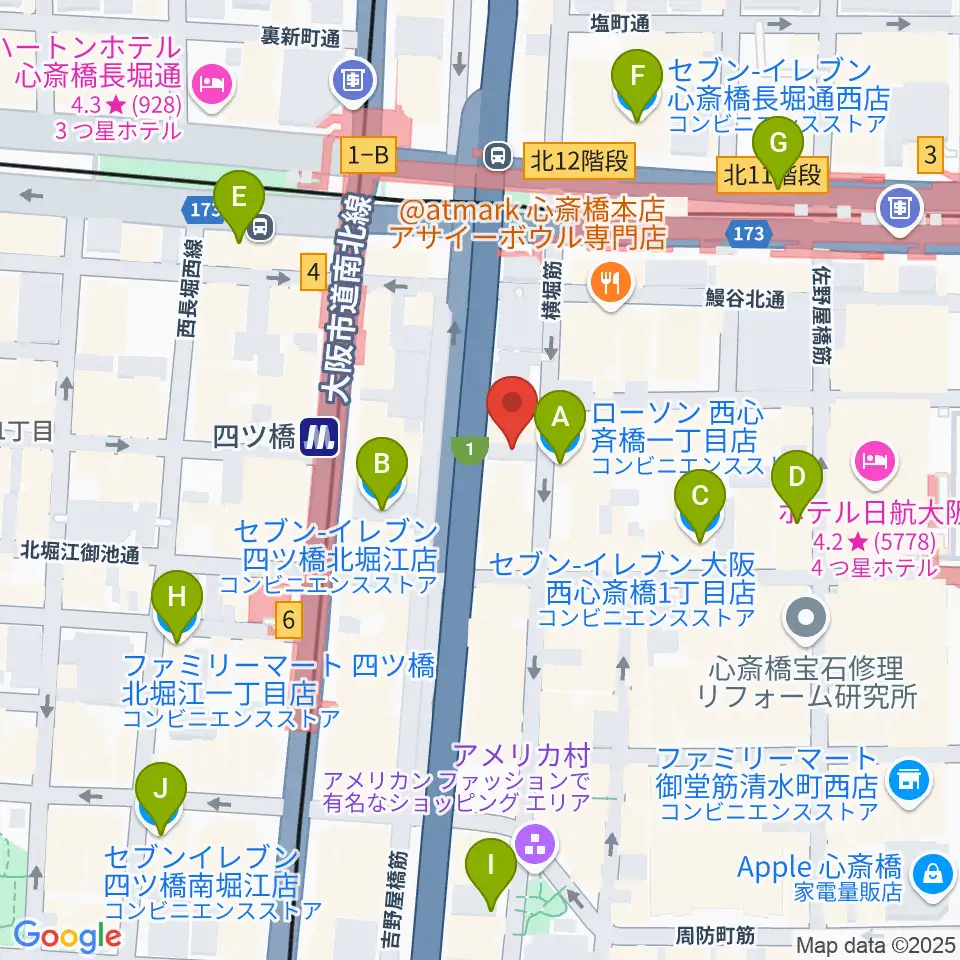 Vocal Space B周辺のコンビニエンスストア一覧地図