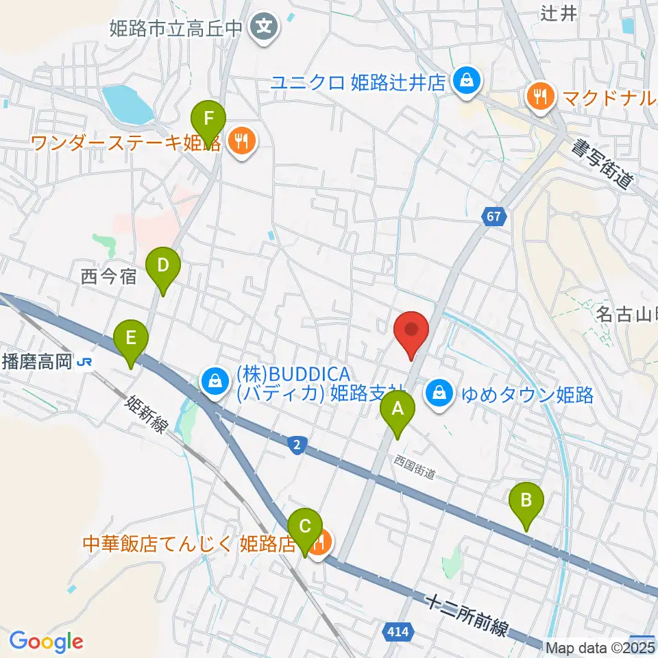 ピア音楽院周辺のコンビニエンスストア一覧地図