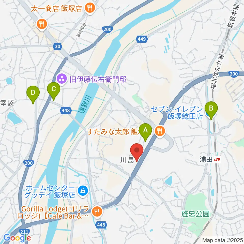 クラブゴーストタウン周辺のコンビニエンスストア一覧地図