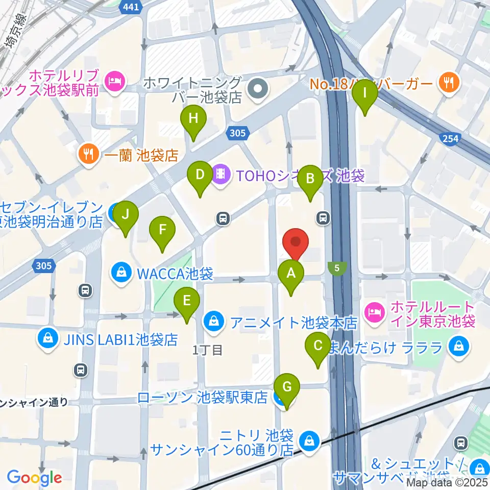 スタジオシグナル周辺のコンビニエンスストア一覧地図
