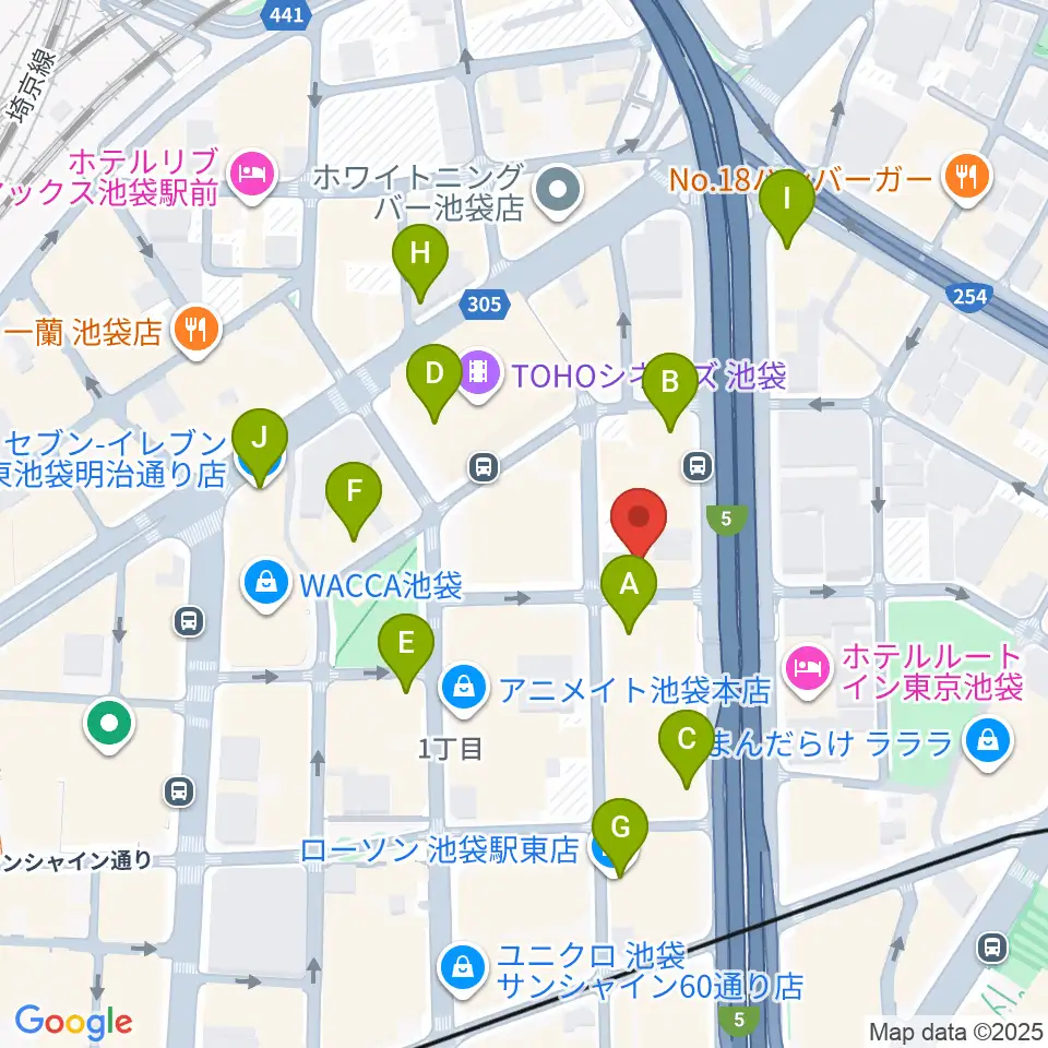 スタジオシグナル周辺のコンビニエンスストア一覧地図
