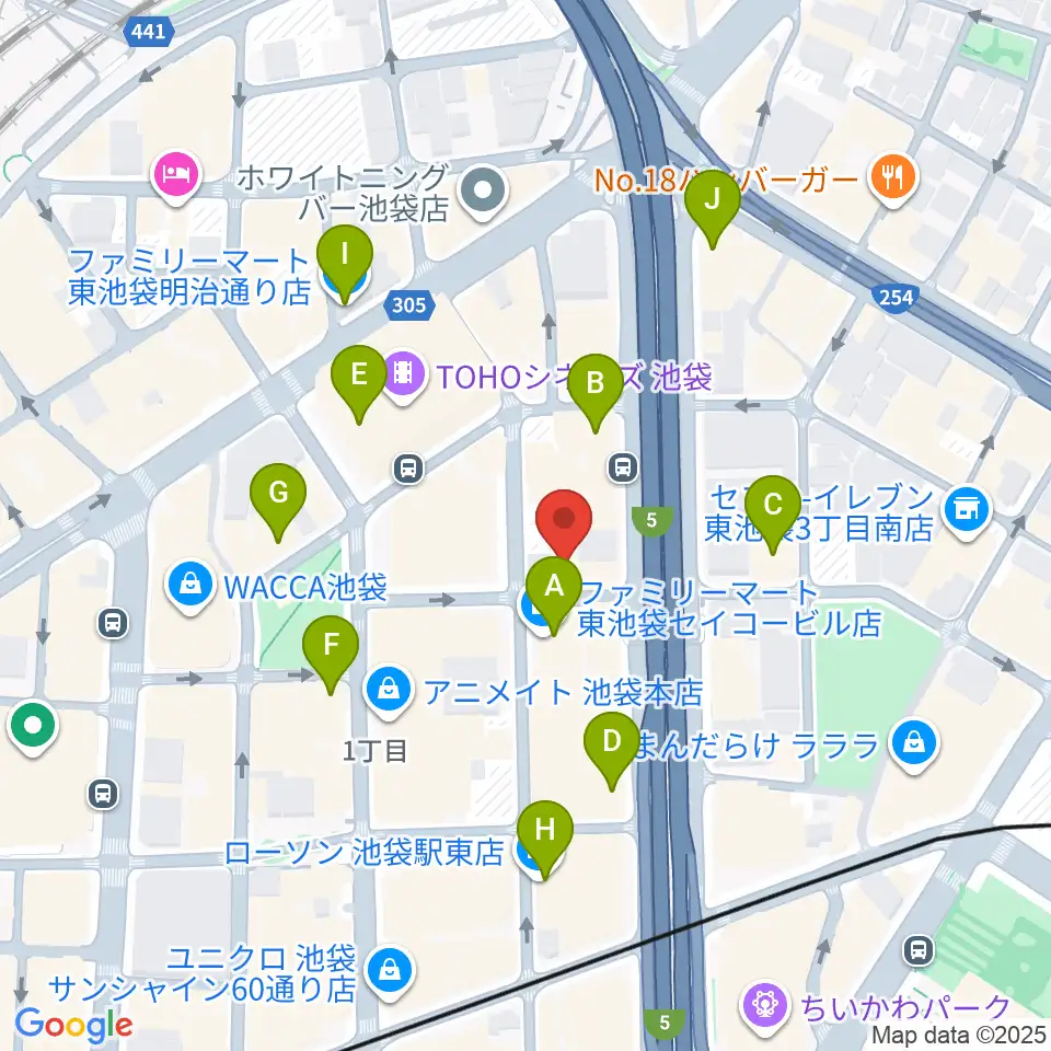 スタジオシグナル周辺のコンビニエンスストア一覧地図