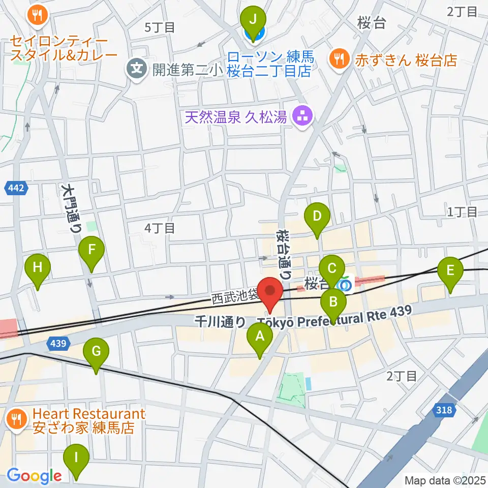 東音楽器本店周辺のコンビニエンスストア一覧地図