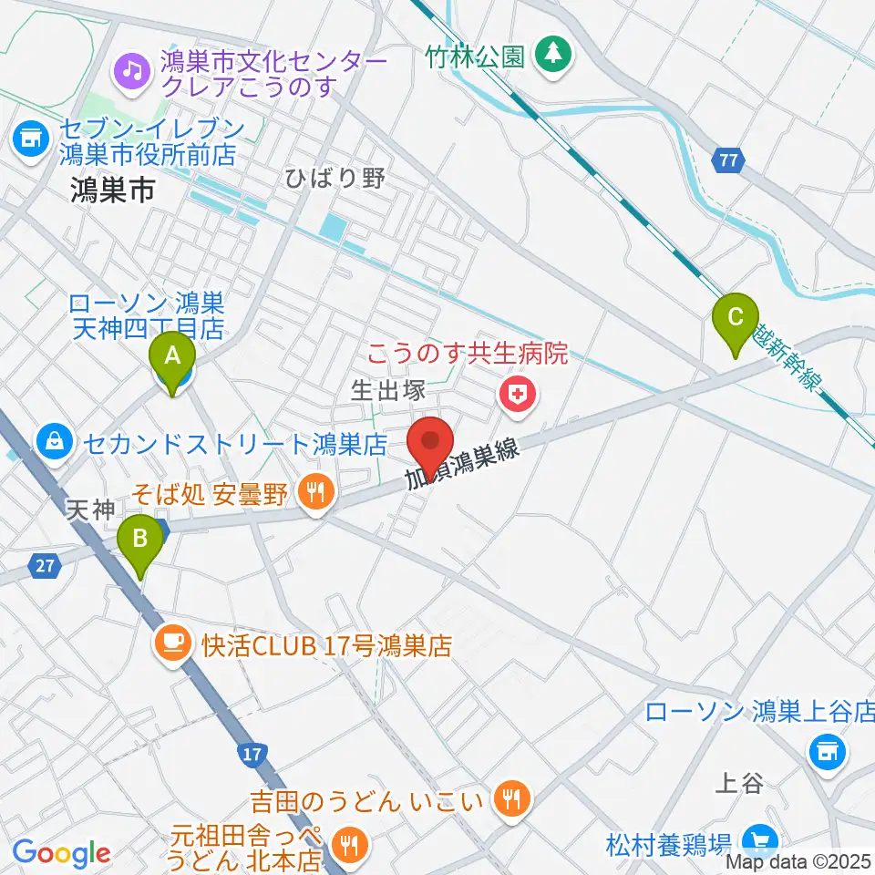 サウンドステア周辺のコンビニエンスストア一覧地図