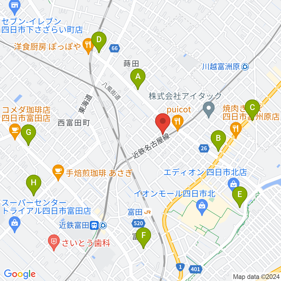 ホーリーハウス周辺のコンビニエンスストア一覧地図