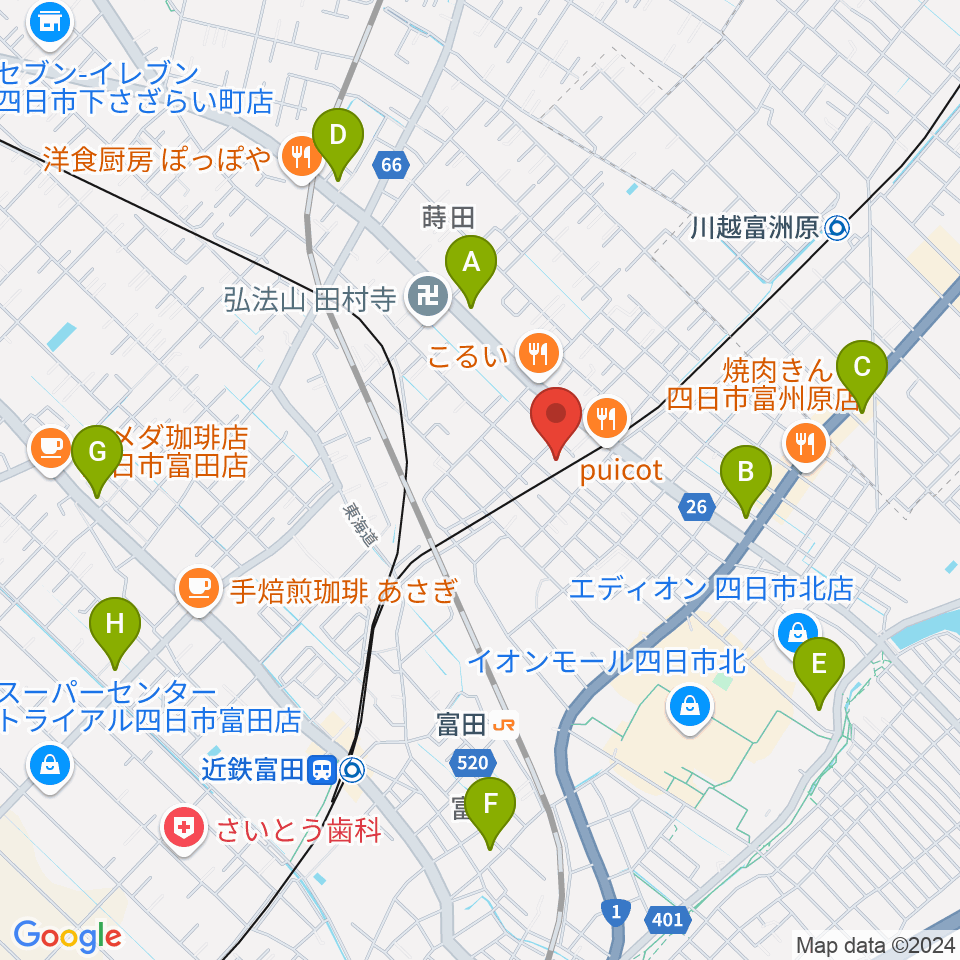 ホーリーハウス周辺のコンビニエンスストア一覧地図