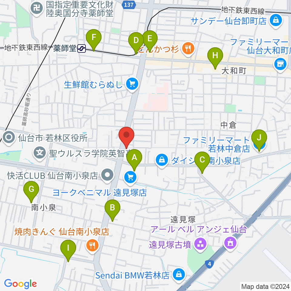 Repair Garage周辺のコンビニエンスストア一覧地図