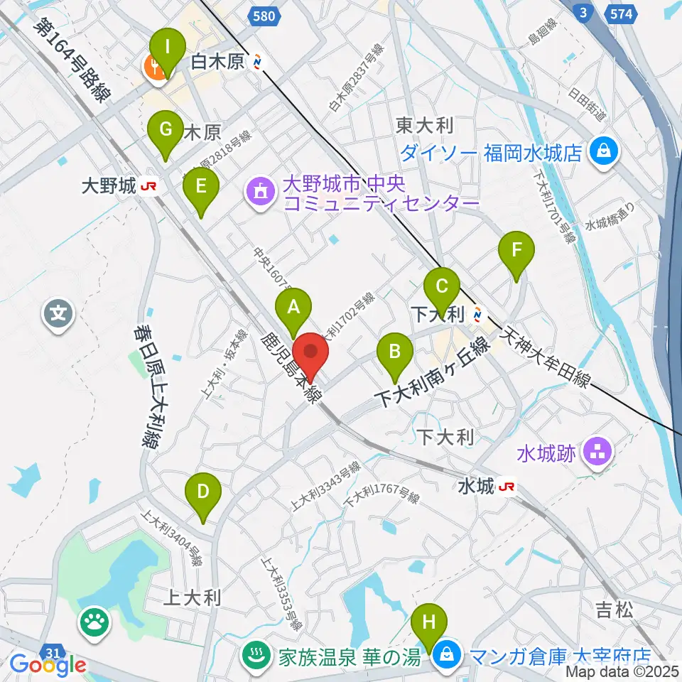 フォーレ音楽院周辺のコンビニエンスストア一覧地図