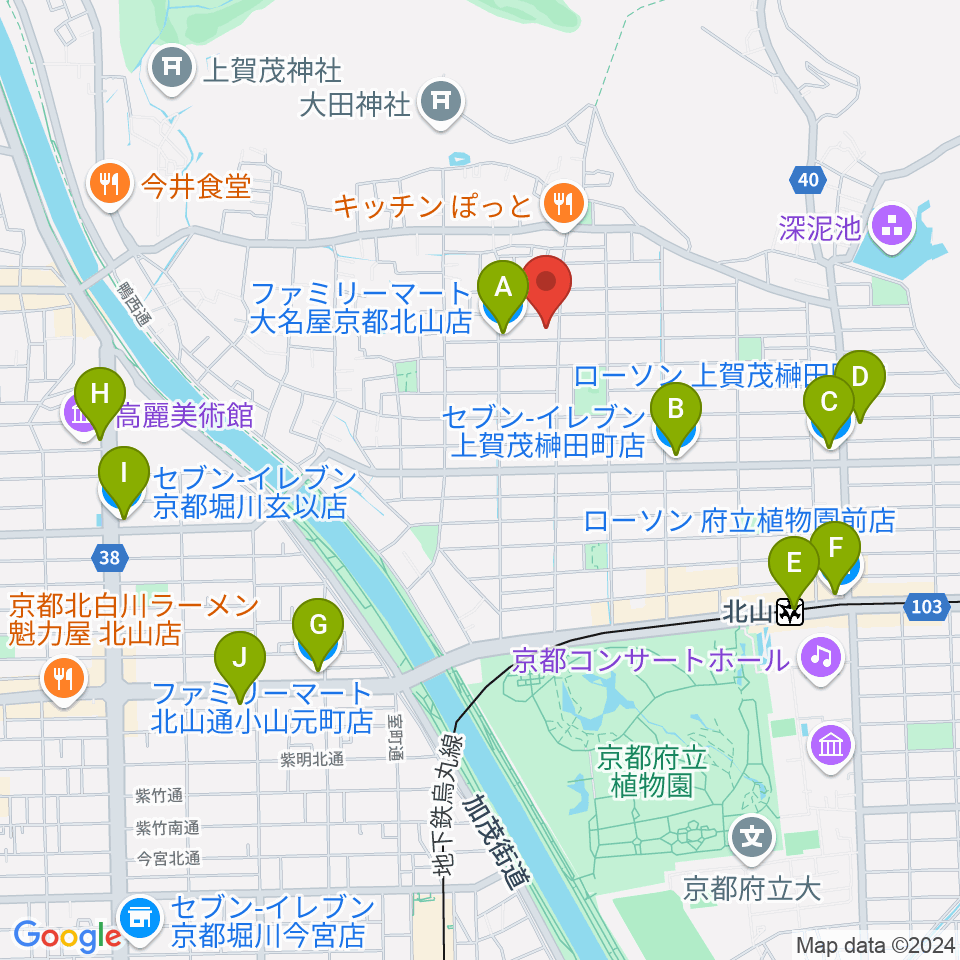 ビーセブン周辺のコンビニエンスストア一覧地図