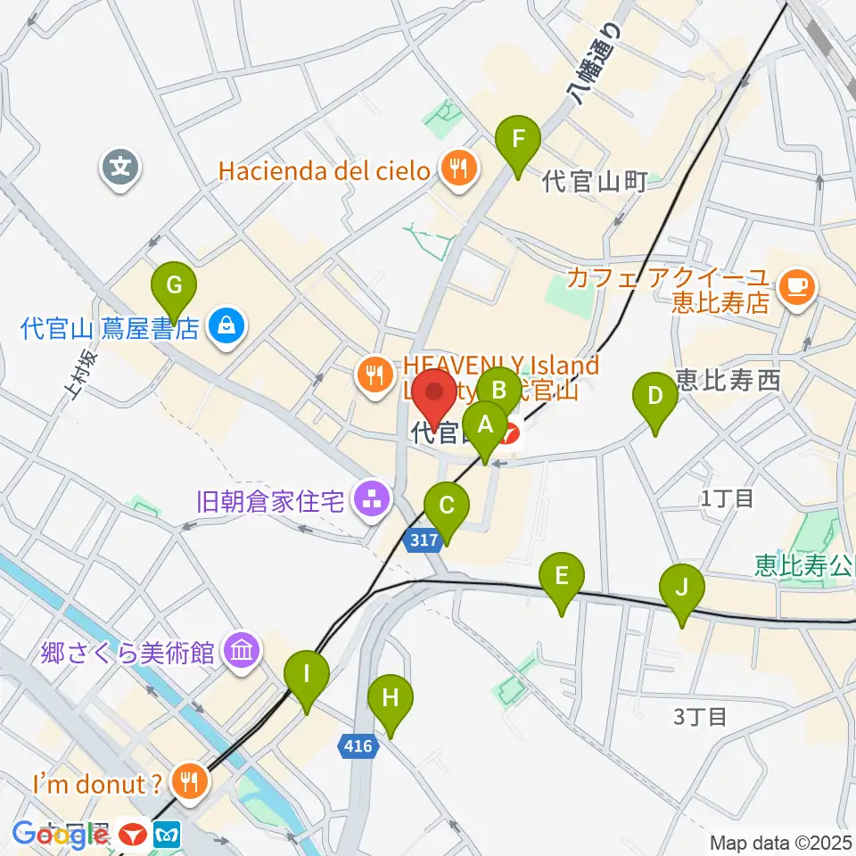 晴れたら空に豆まいて周辺のコンビニエンスストア一覧地図