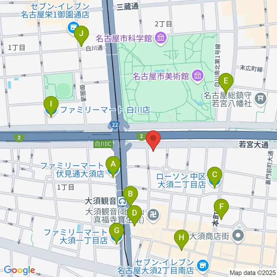 Studio STAIRWAY周辺のコンビニエンスストア一覧地図