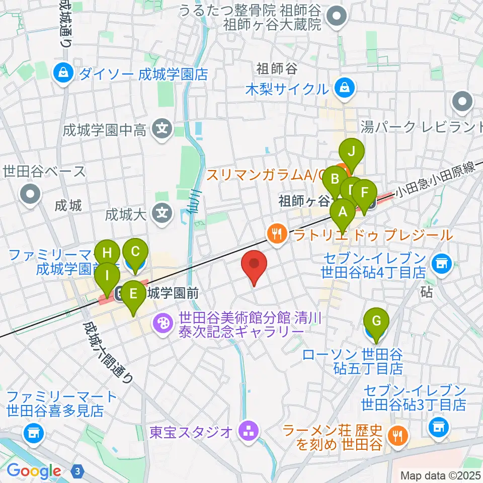 スタジオ トーンマイスター周辺のコンビニエンスストア一覧地図