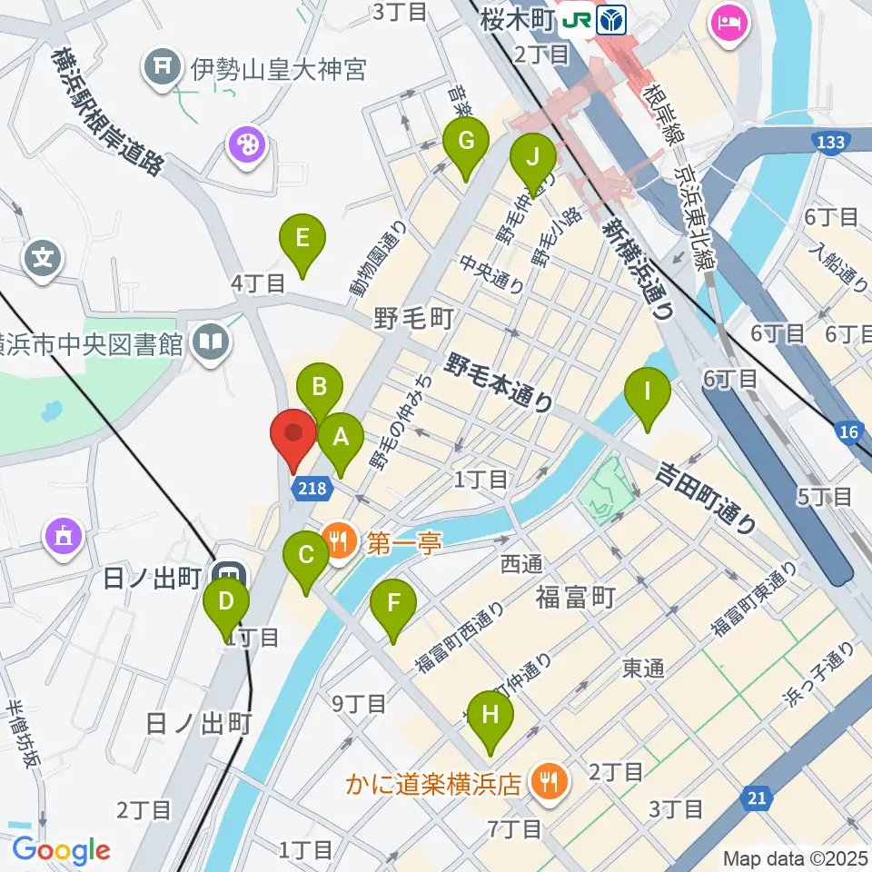THE CLUB SENSATION周辺のコンビニエンスストア一覧地図