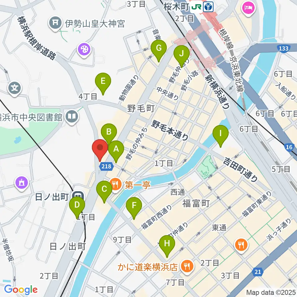 THE CLUB SENSATION周辺のコンビニエンスストア一覧地図