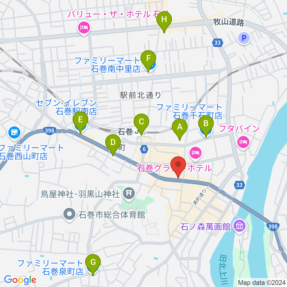 ラ・ストラーダ周辺のコンビニエンスストア一覧地図