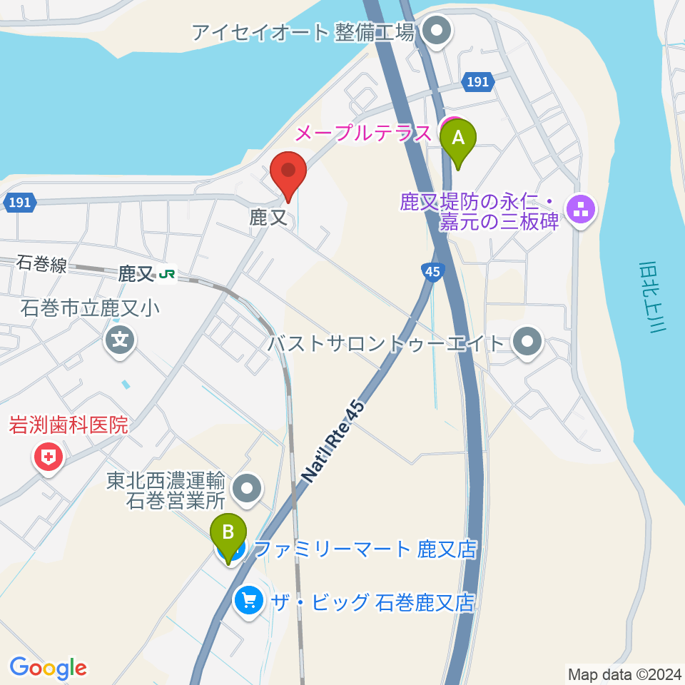 N's SQUARE周辺のコンビニエンスストア一覧地図