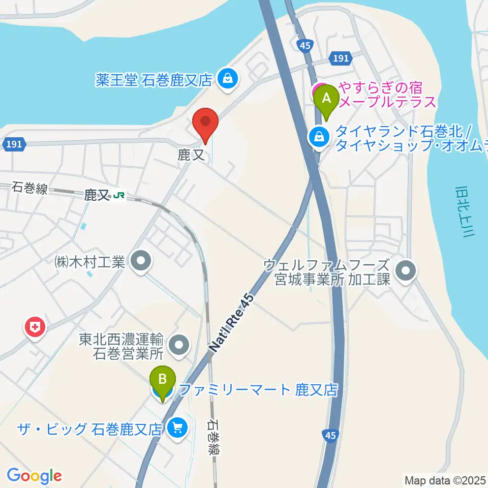 N's SQUARE周辺のコンビニエンスストア一覧地図