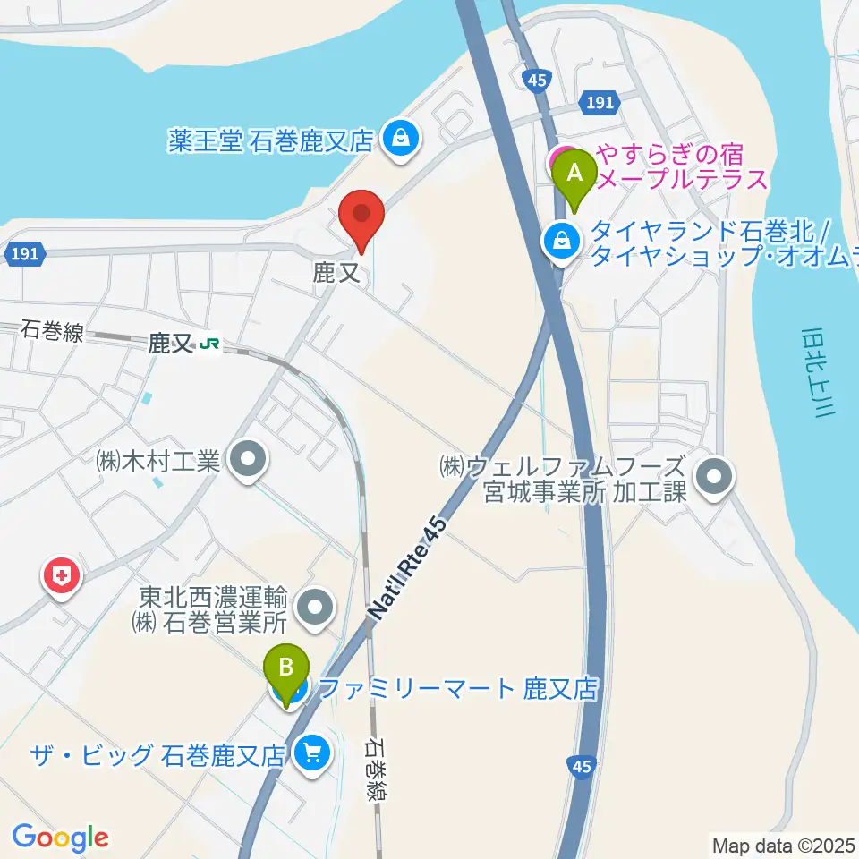 N's SQUARE周辺のコンビニエンスストア一覧地図