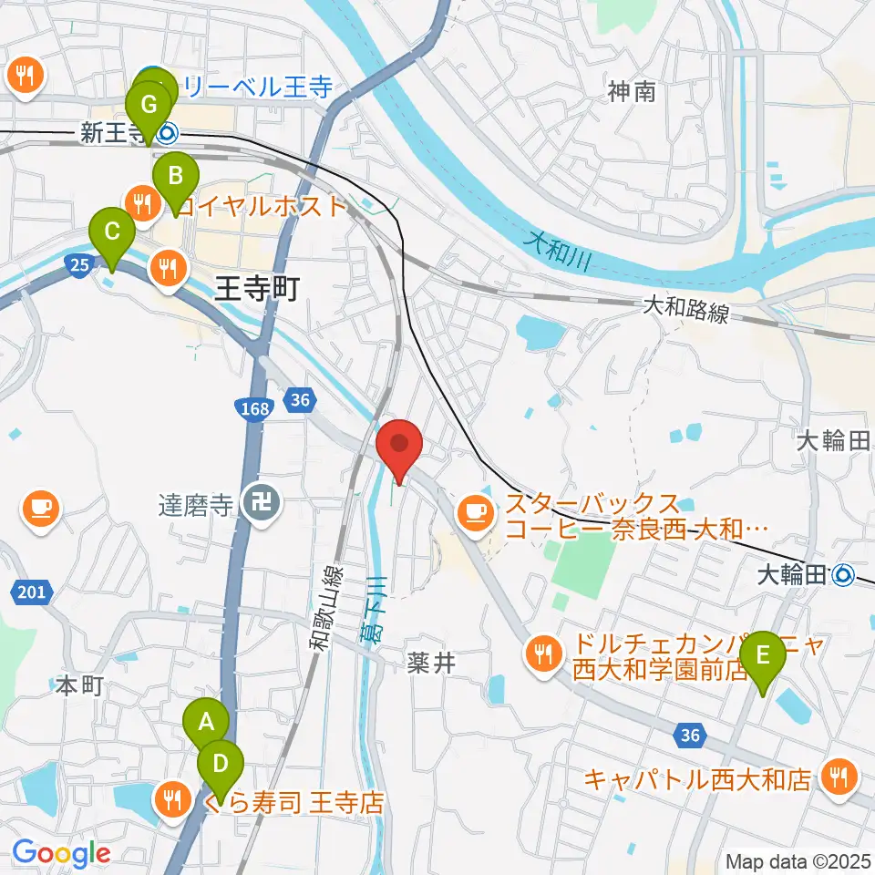 ミュージックスタジオ シグナス周辺のコンビニエンスストア一覧地図