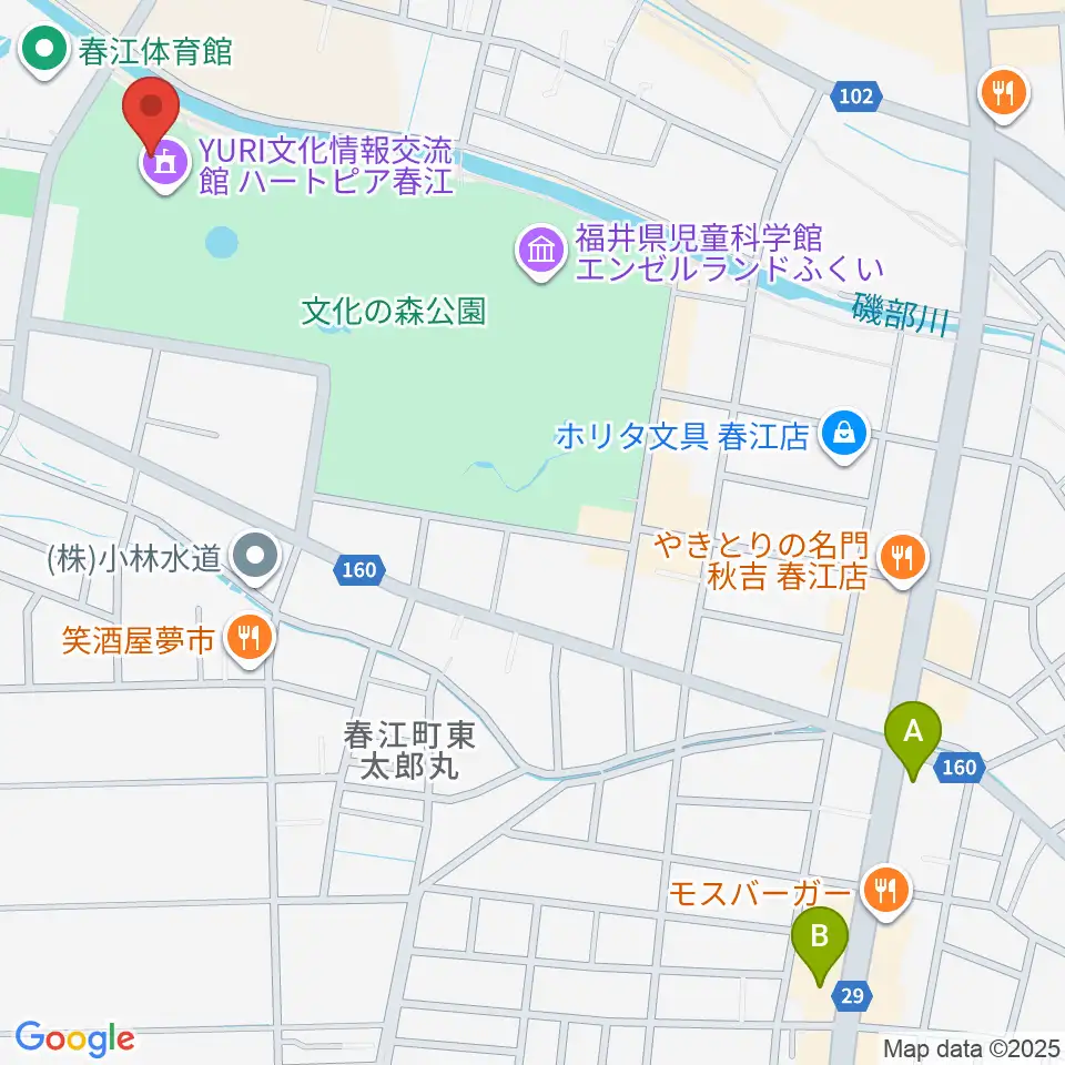 ハートピア春江周辺のコンビニエンスストア一覧地図