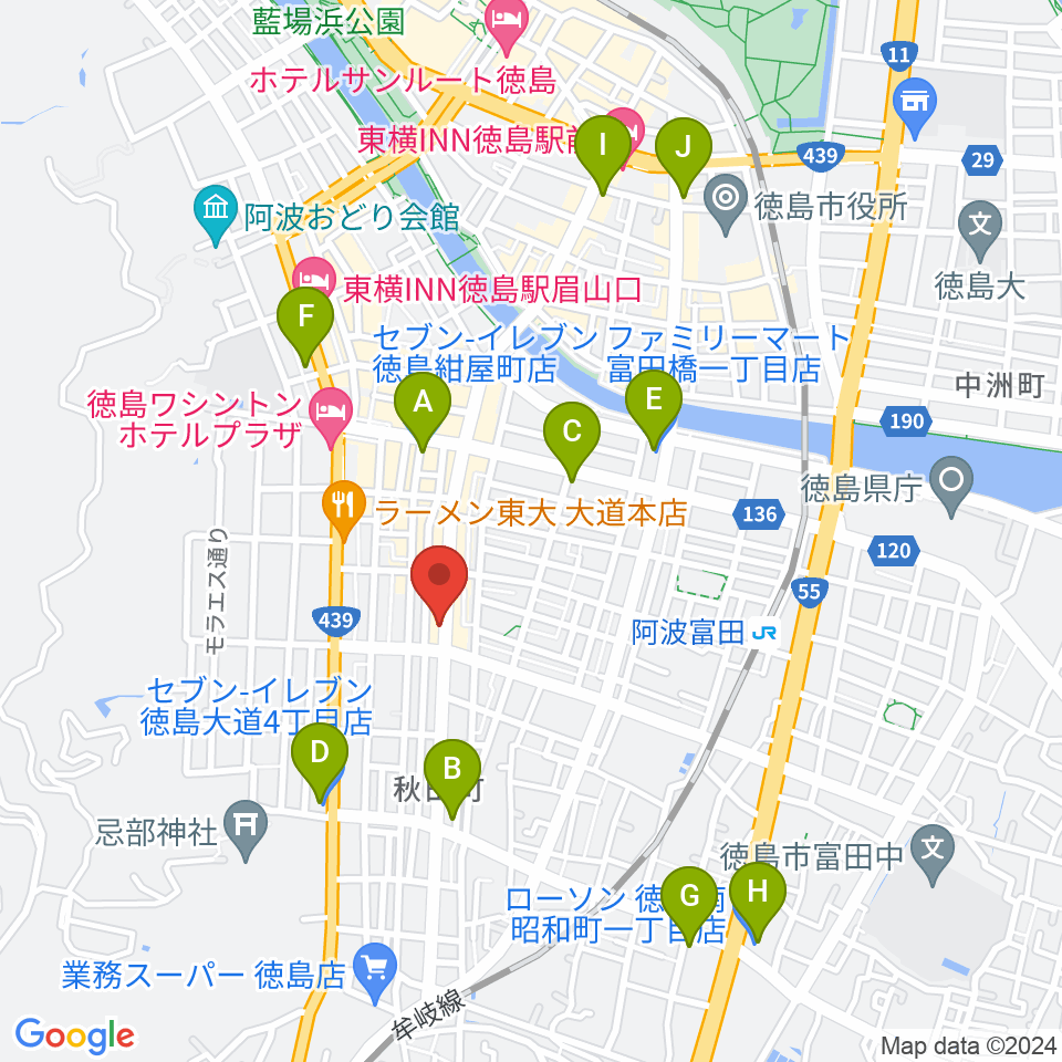 club GRINDHOUSE周辺のコンビニエンスストア一覧地図