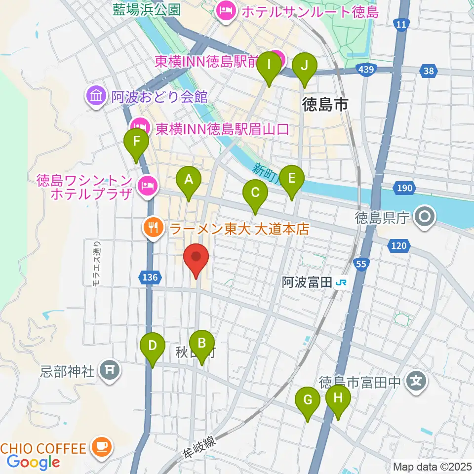 club GRINDHOUSE周辺のコンビニエンスストア一覧地図