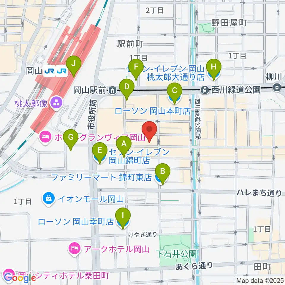 クレイジーママ セカンドルーム周辺のコンビニエンスストア一覧地図