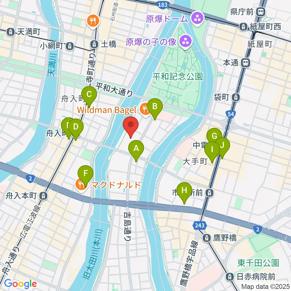 広島文化学園HBGホール周辺のコンビニエンスストア一覧地図