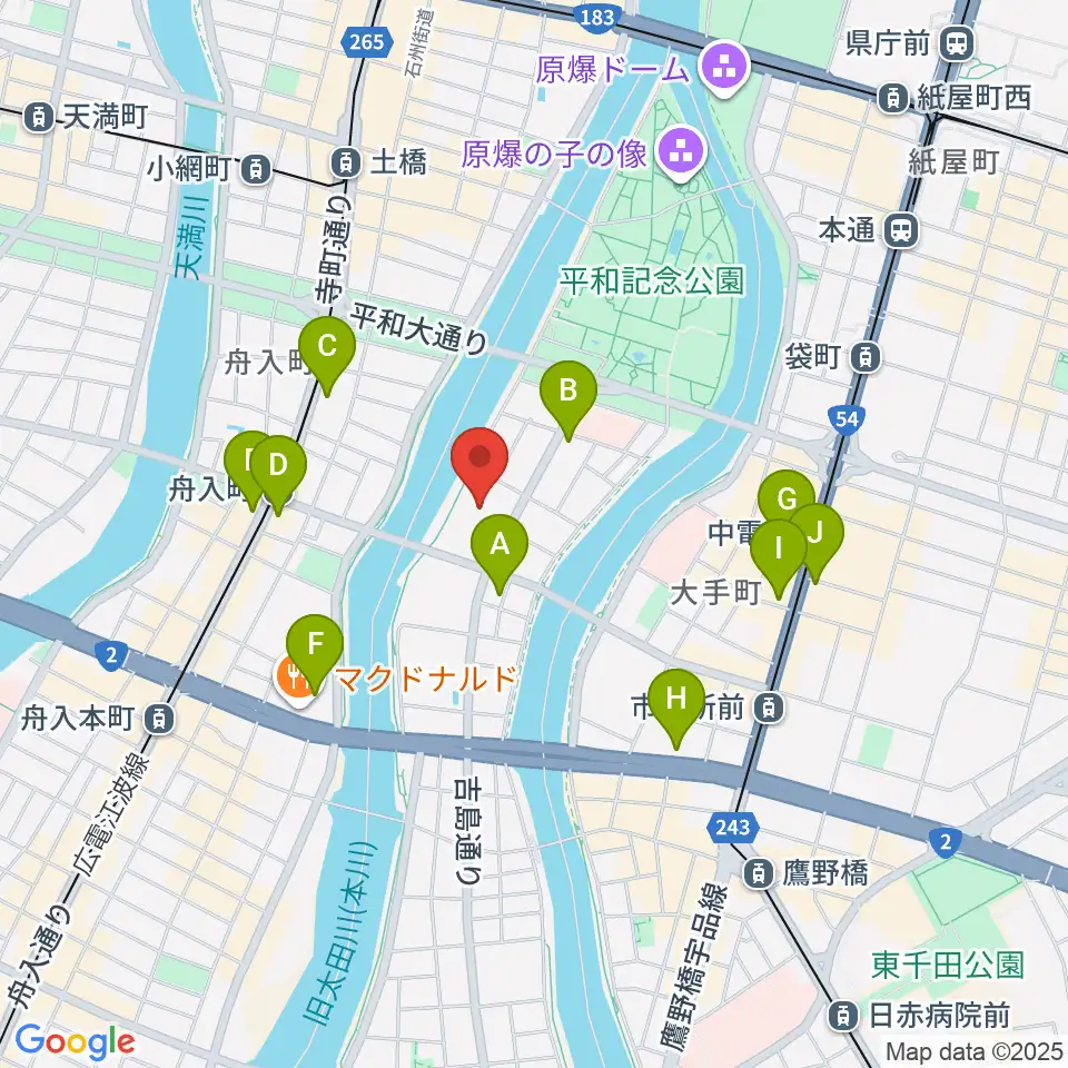 広島文化学園HBGホール周辺のコンビニエンスストア一覧地図
