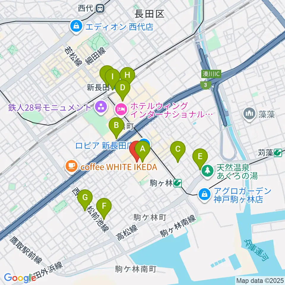 STUDIO UMI周辺のコンビニエンスストア一覧地図