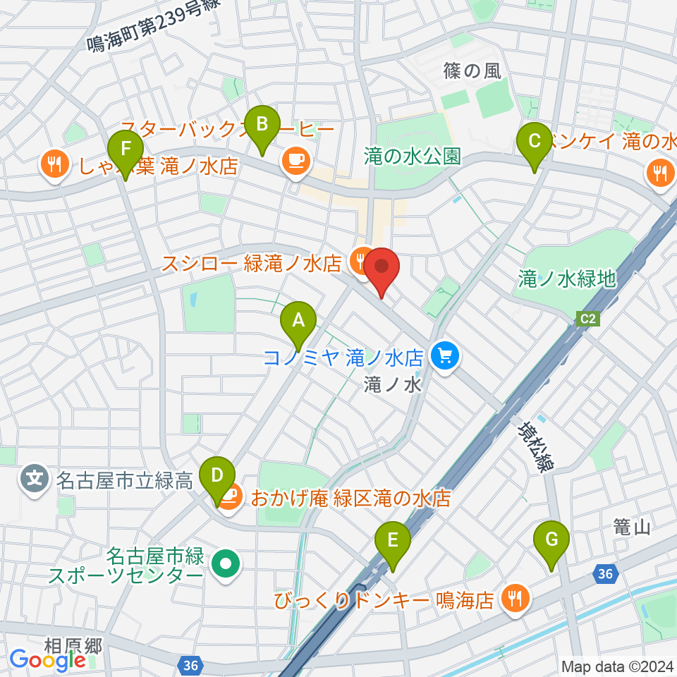 アランプーサン周辺のコンビニエンスストア一覧地図