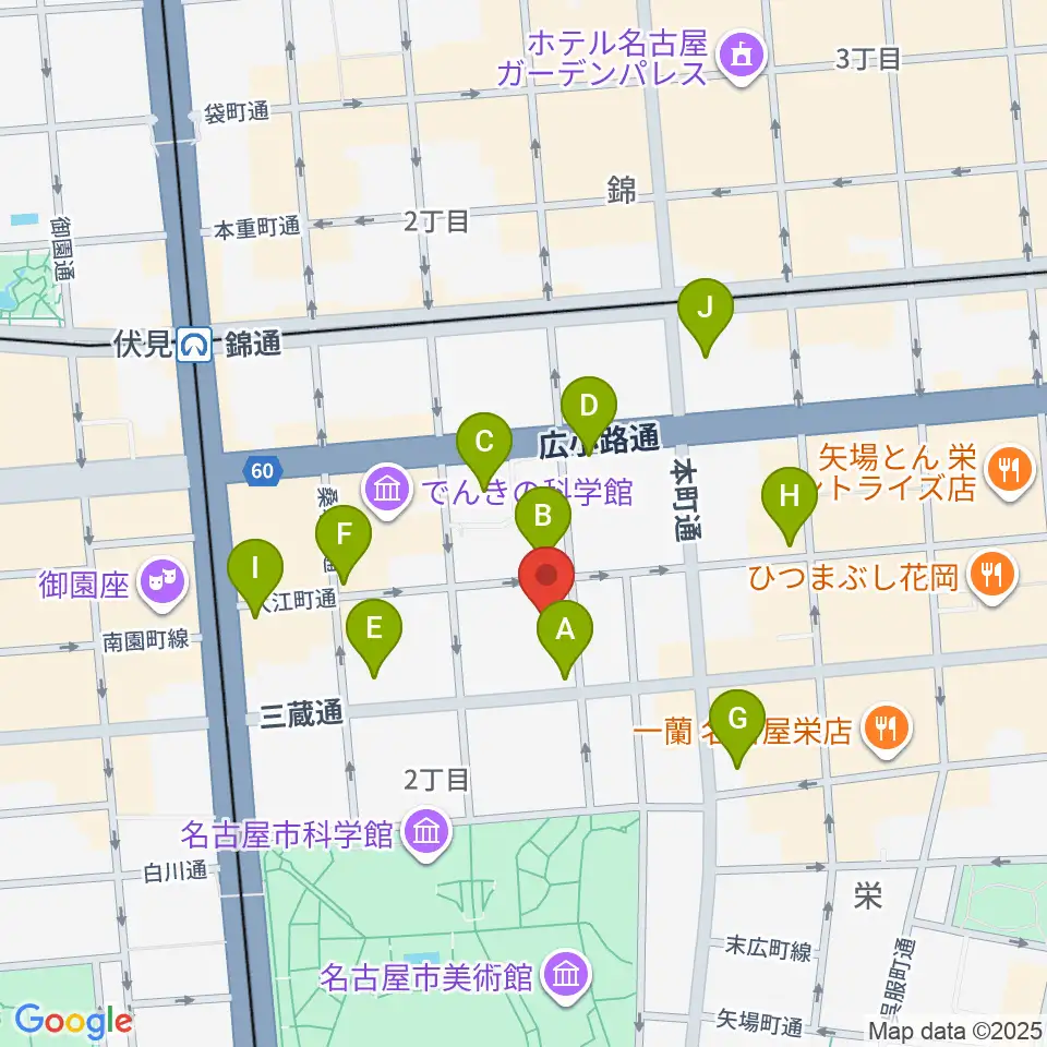 名古屋R&B Melrose周辺のコンビニエンスストア一覧地図