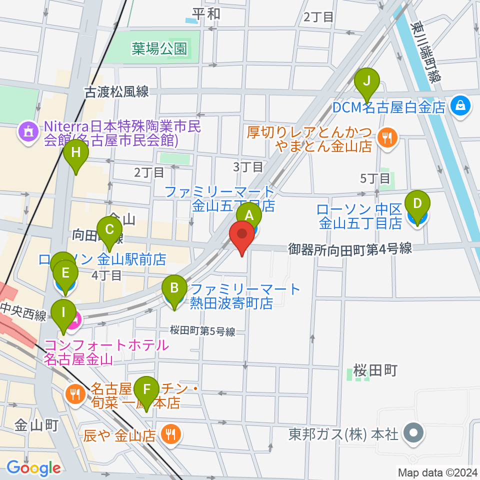 ミスターケニーズ周辺のコンビニエンスストア一覧地図