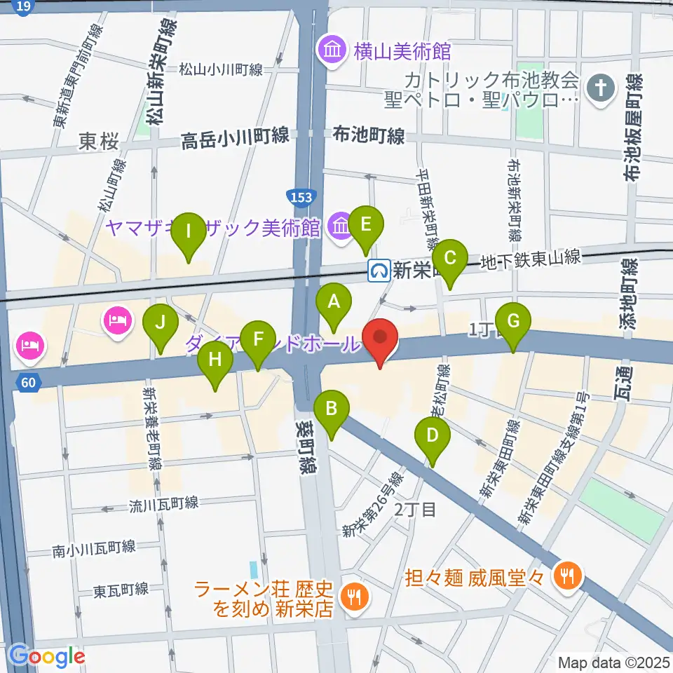 名古屋CLUB MAGO周辺のコンビニエンスストア一覧地図