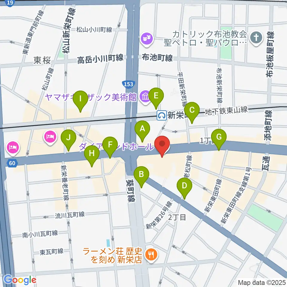 名古屋CLUB MAGO周辺のコンビニエンスストア一覧地図
