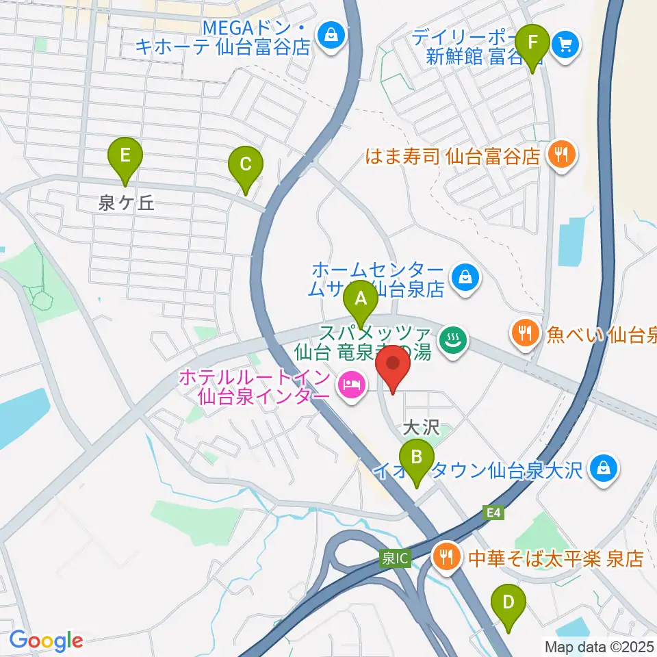 ミュージックサロンプラック周辺のコンビニエンスストア一覧地図
