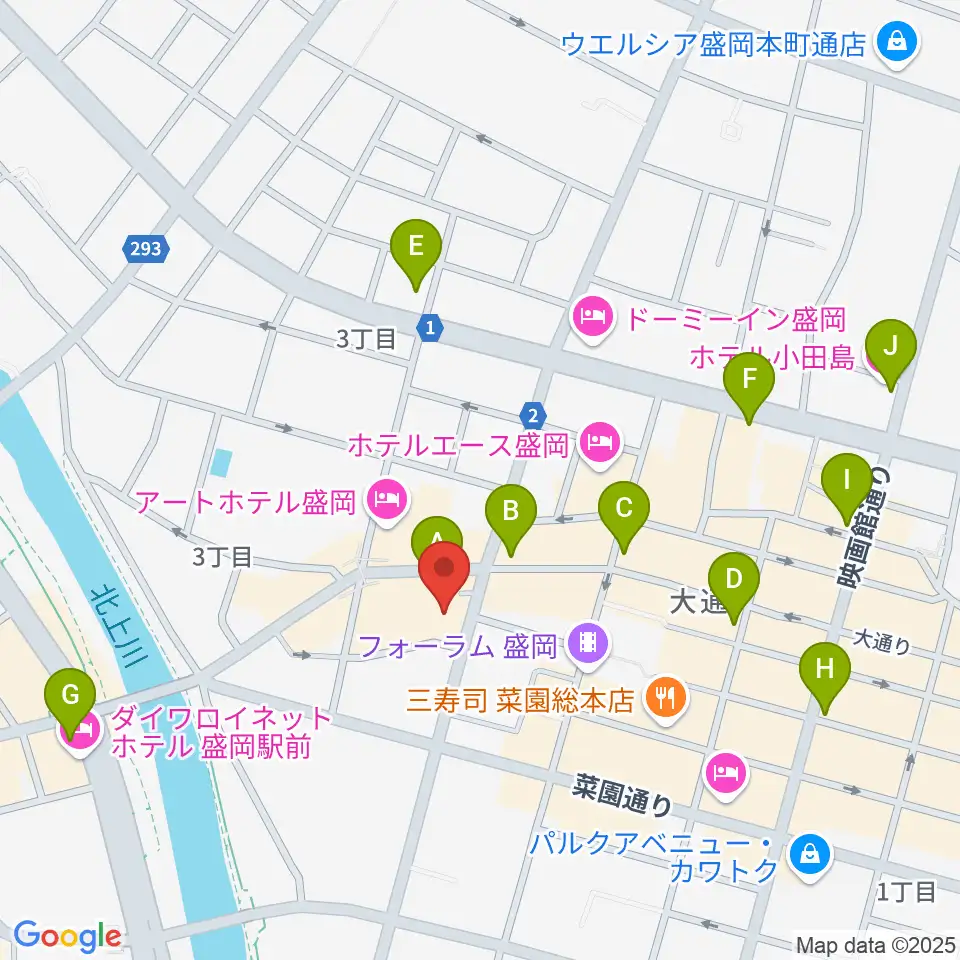 東山堂クロステラスセンター周辺のコンビニエンスストア一覧地図