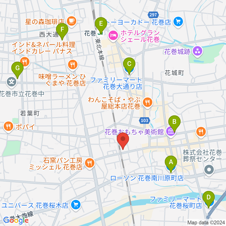 正時堂本店周辺のコンビニエンスストア一覧地図