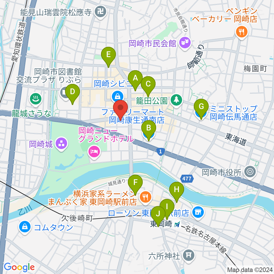 ひかりのラウンジ周辺のコンビニエンスストア一覧地図