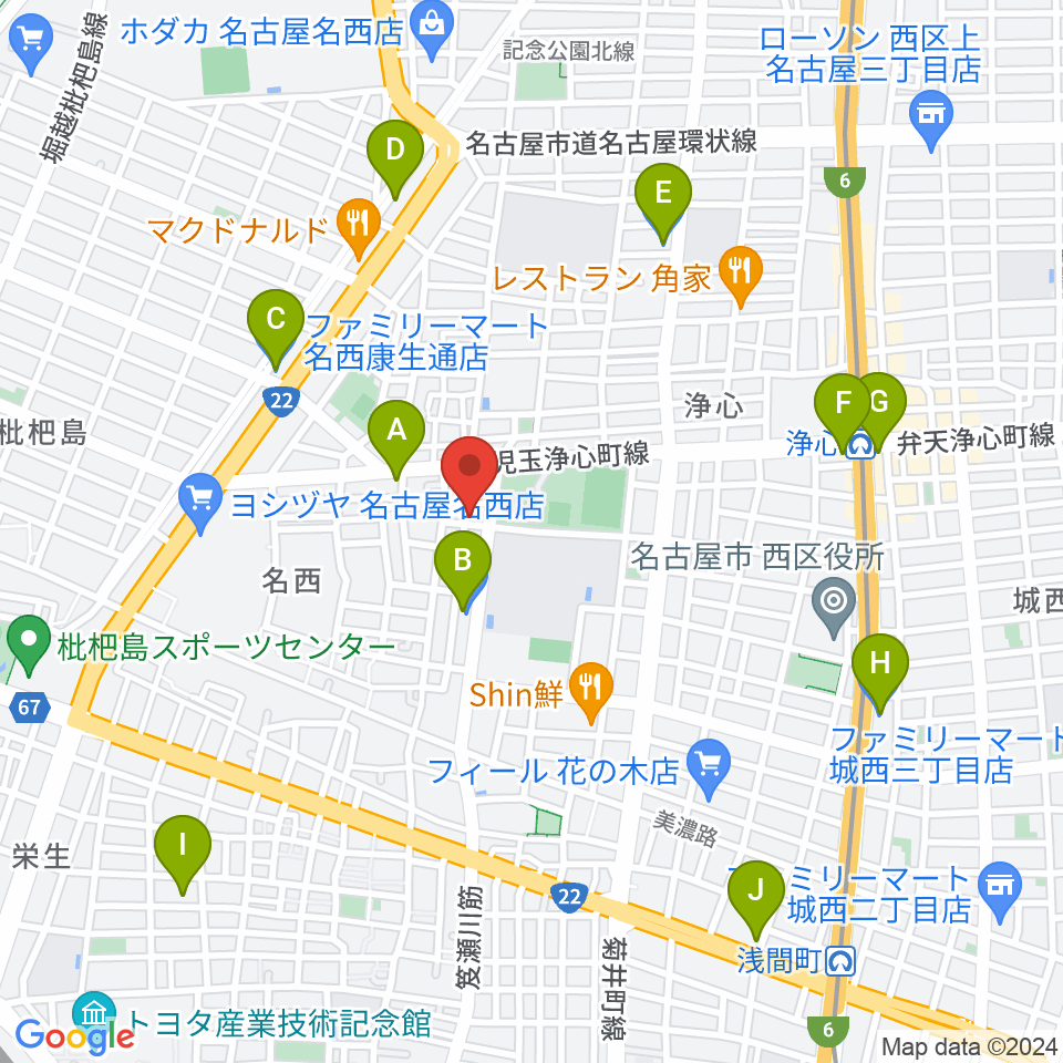 スタジオ・リリタ周辺のコンビニエンスストア一覧地図