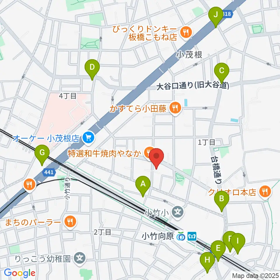 音楽教室ソラーレ小竹向原教室周辺のコンビニエンスストア一覧地図