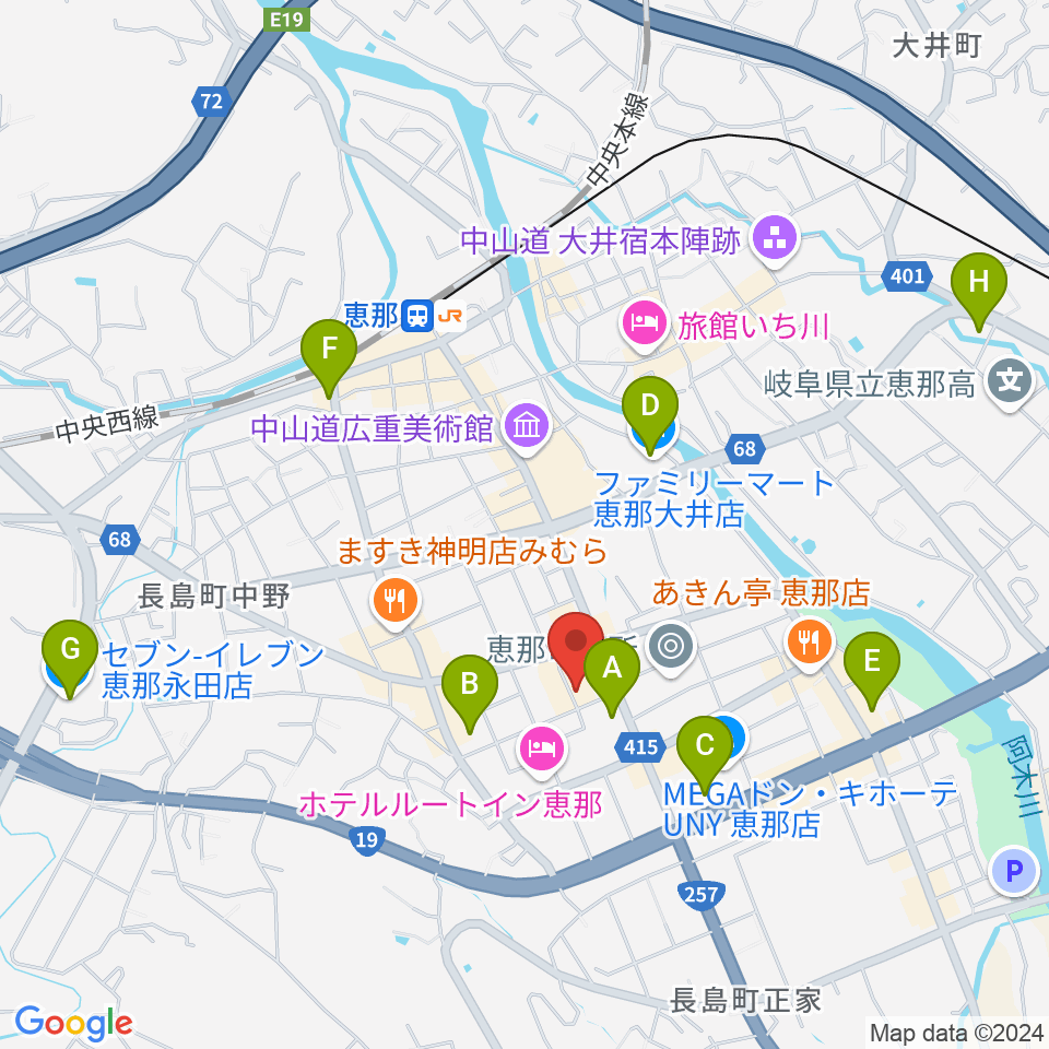 New Wave周辺のコンビニエンスストア一覧地図