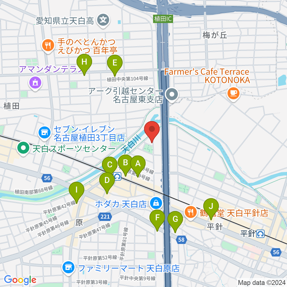 スタジオチャージ周辺のコンビニエンスストア一覧地図