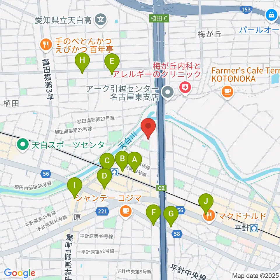 スタジオチャージ周辺のコンビニエンスストア一覧地図