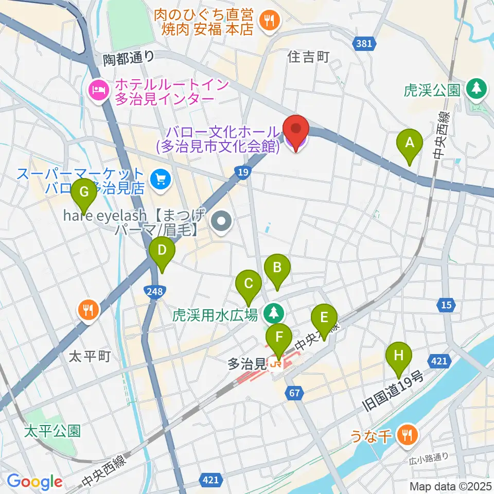 バロー文化ホール周辺のコンビニエンスストア一覧地図