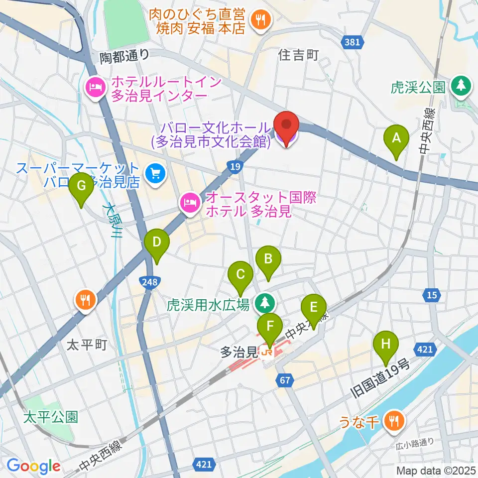 バロー文化ホール周辺のコンビニエンスストア一覧地図